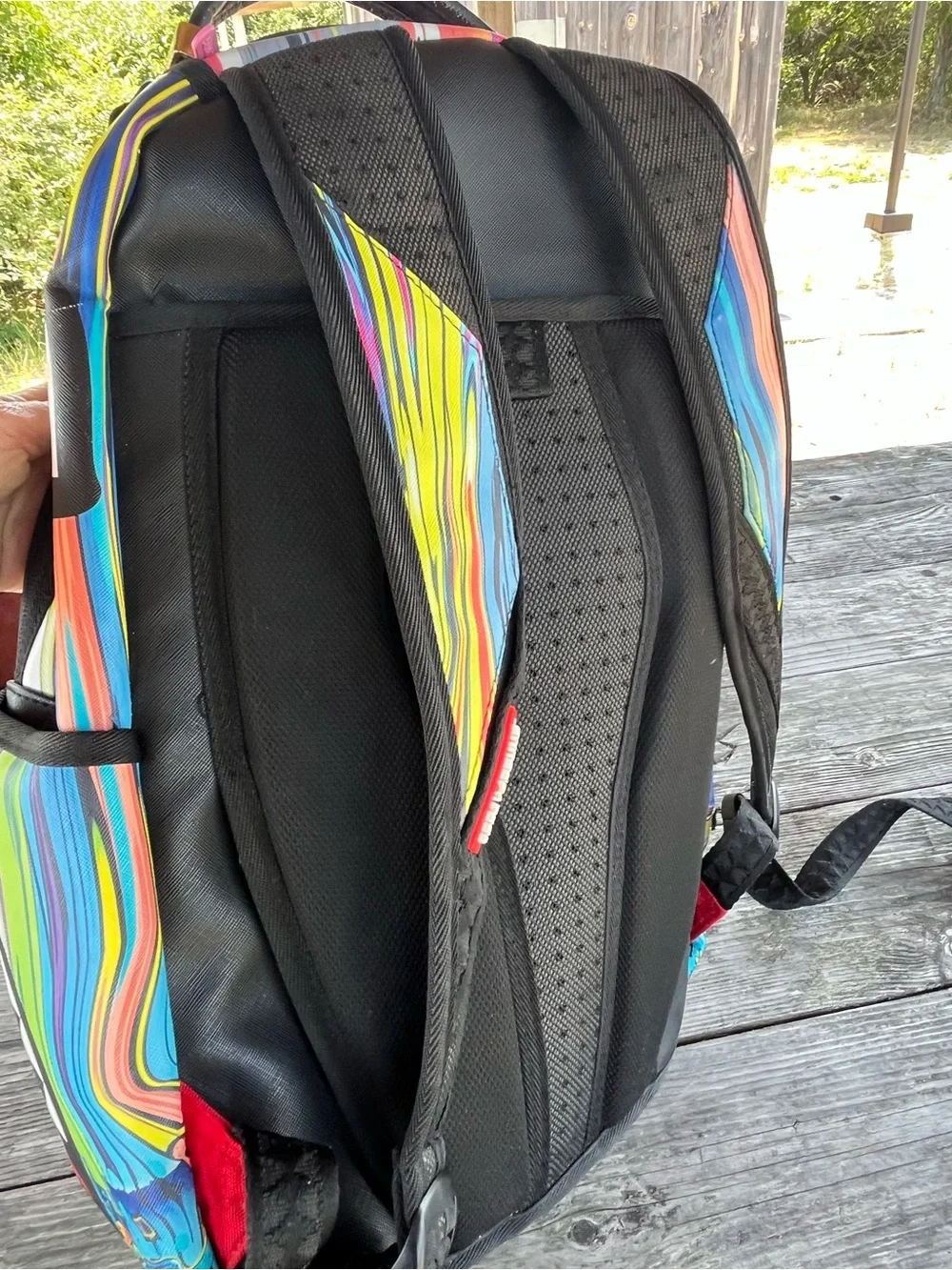 Sprayground Multicolor Shark Mouth Backpack limited edition, graffiti